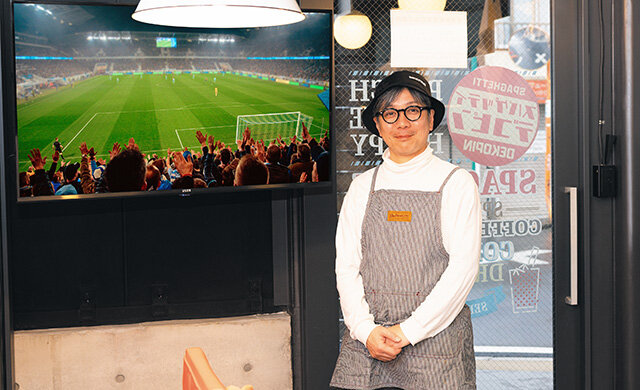 飲食店で手軽にスポーツ観戦<br>目的来店を促す店内演出