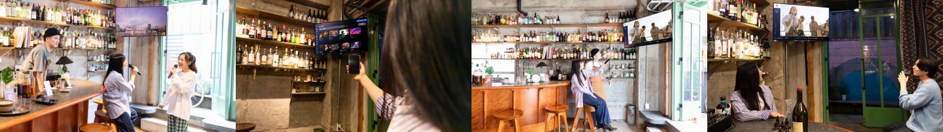 店舗向けカラオケサービスUSEN KARAOKE by JOYSOUNDで楽しむイメージ画像