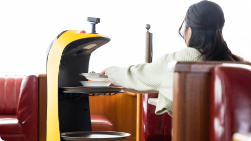 オーダーシステムによる配膳ロボットの呼び出し機能